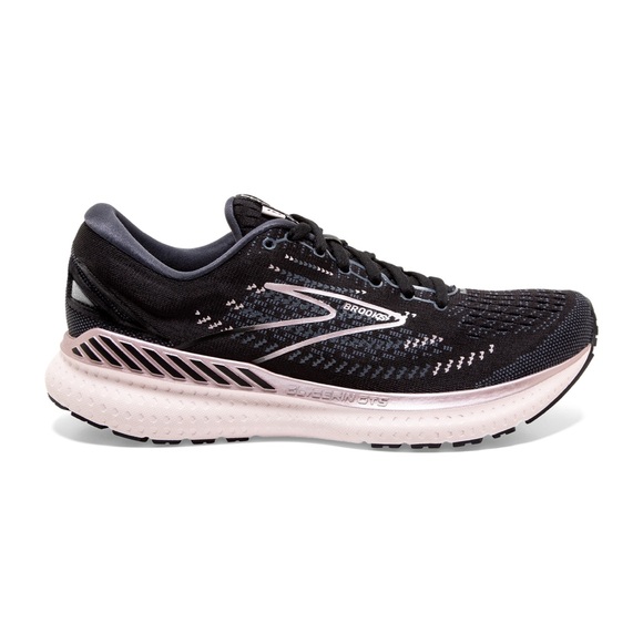 Brooks Shoes - Brooks Women's Running Shoes Glycerin GTS 19 - Black and Pink - Athletic